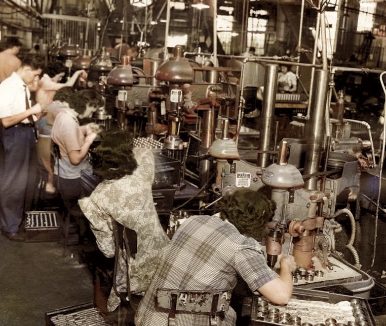 Stewart Warner factory workers