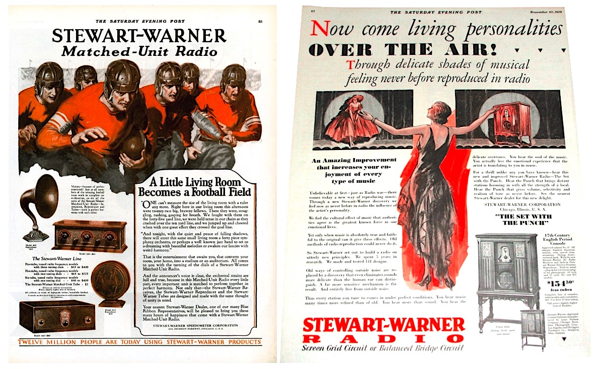 Stewart Warner radio ads