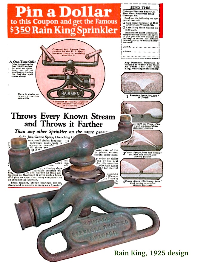 Rain King Sprinkler 1925