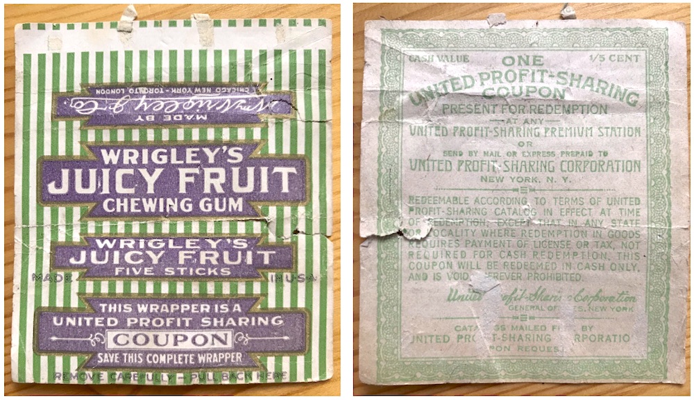 Vintage Wrigley Juicy Fruit Wrapper