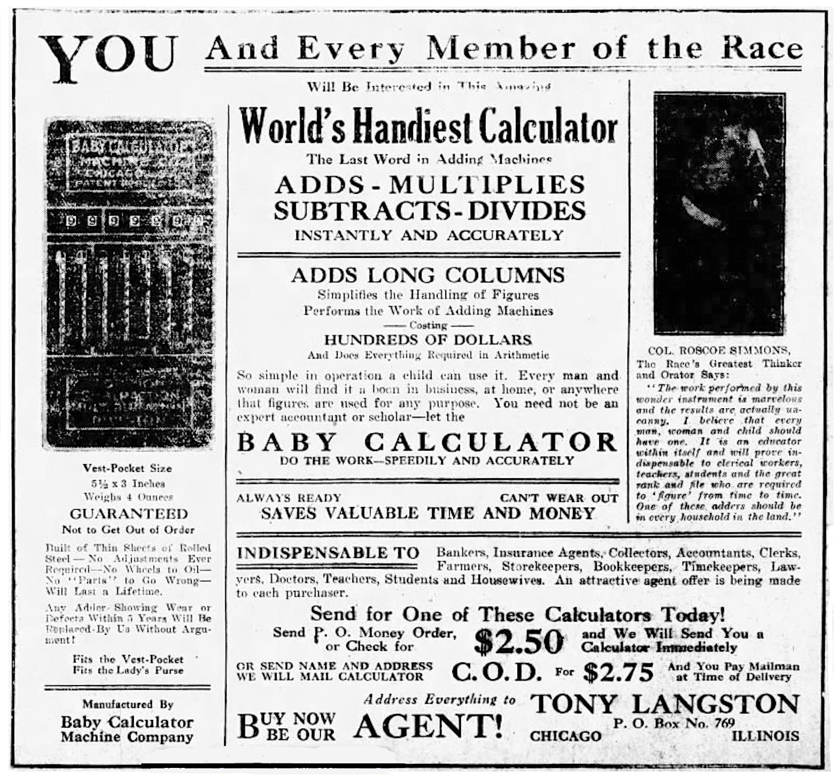 The Pocket Calculator Race