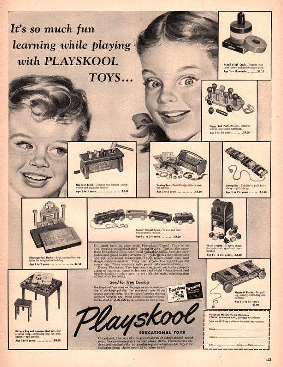 1952 playskool ad