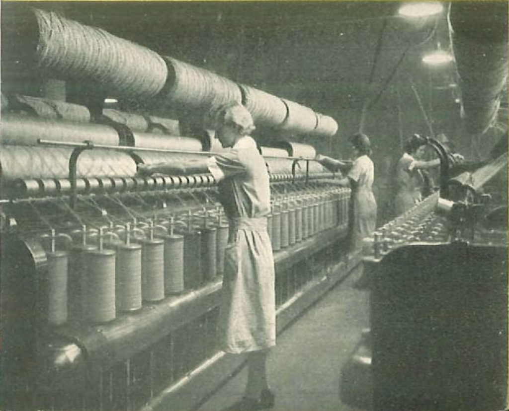 Olson Rug Factory workers