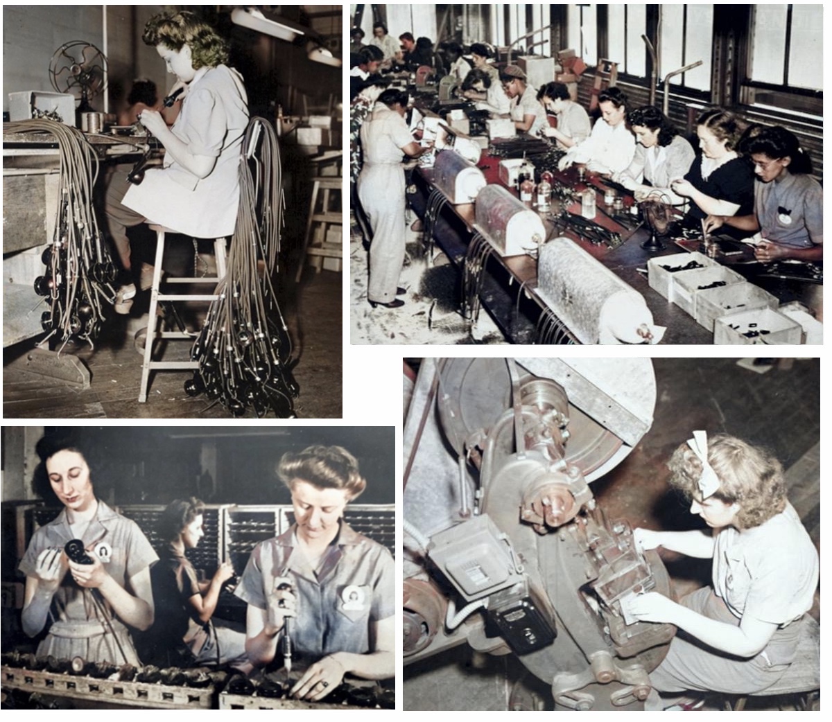 Shure factory workers World War II