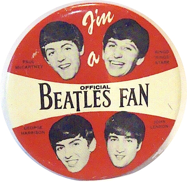 Green Duck Beatles Button