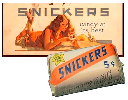 Vintage Snickers ad