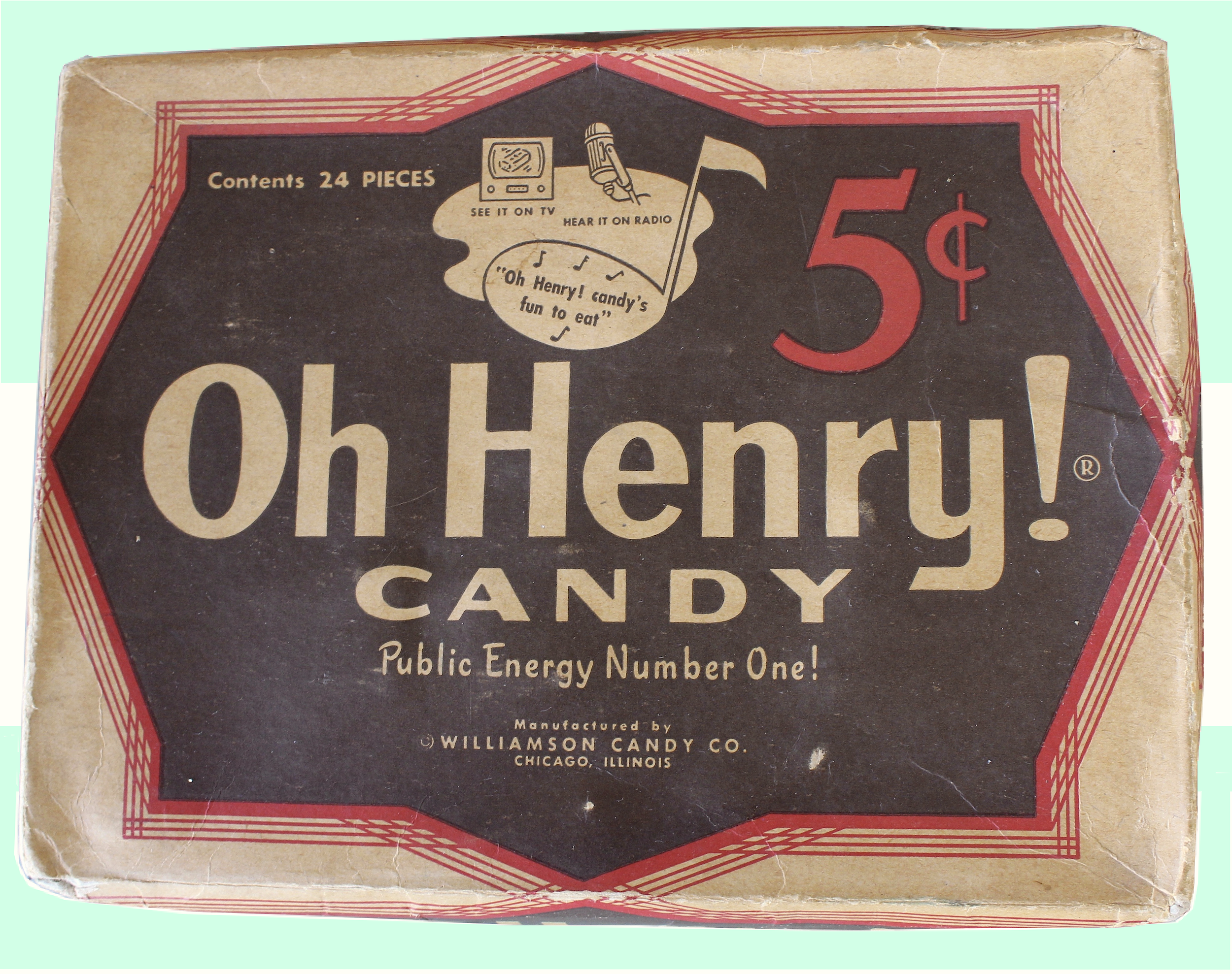 Oh Henry candy box