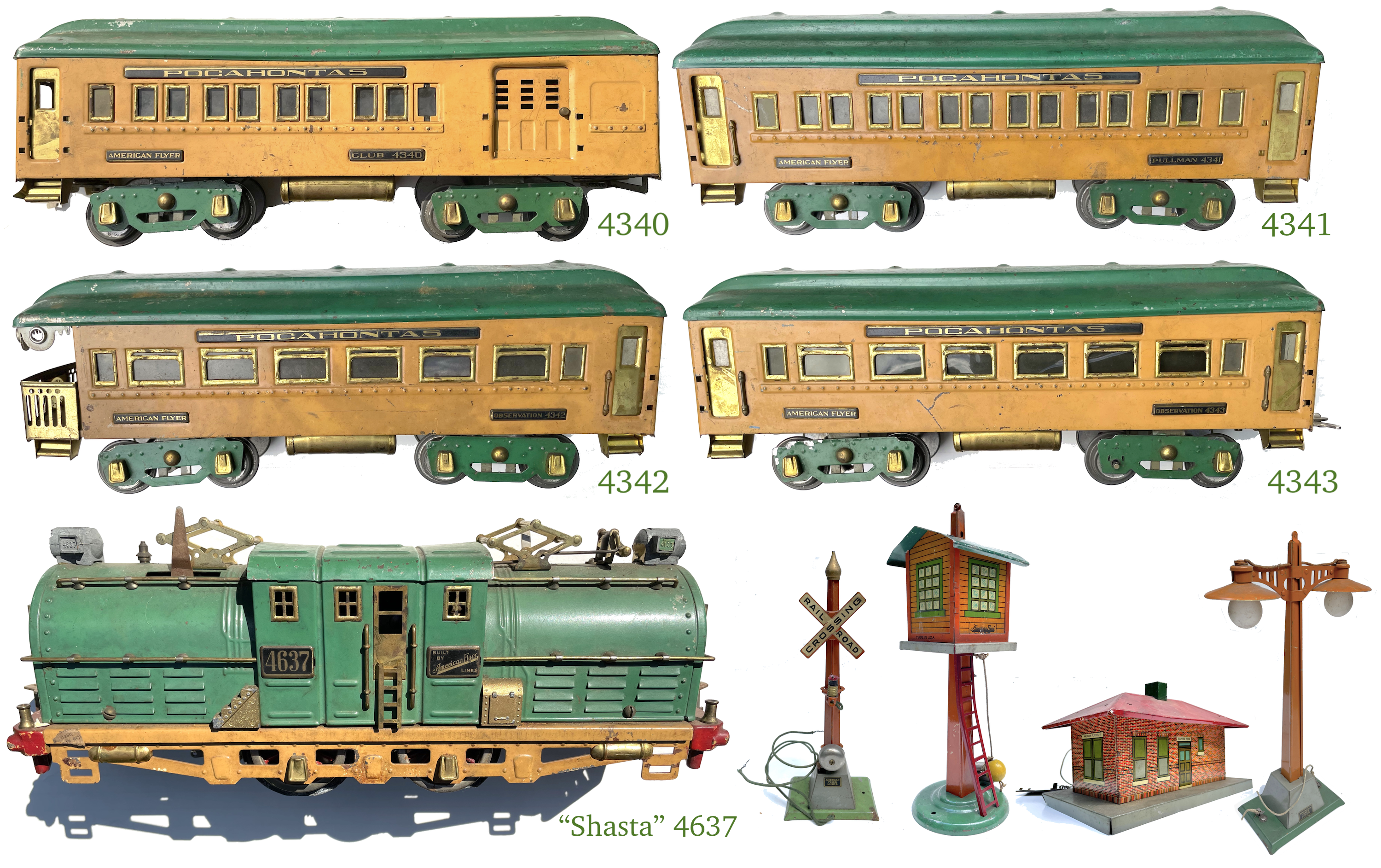Details about   American Flyer 5002 Circus Set BOXED 1950 unused cutouts streamlined engine S 