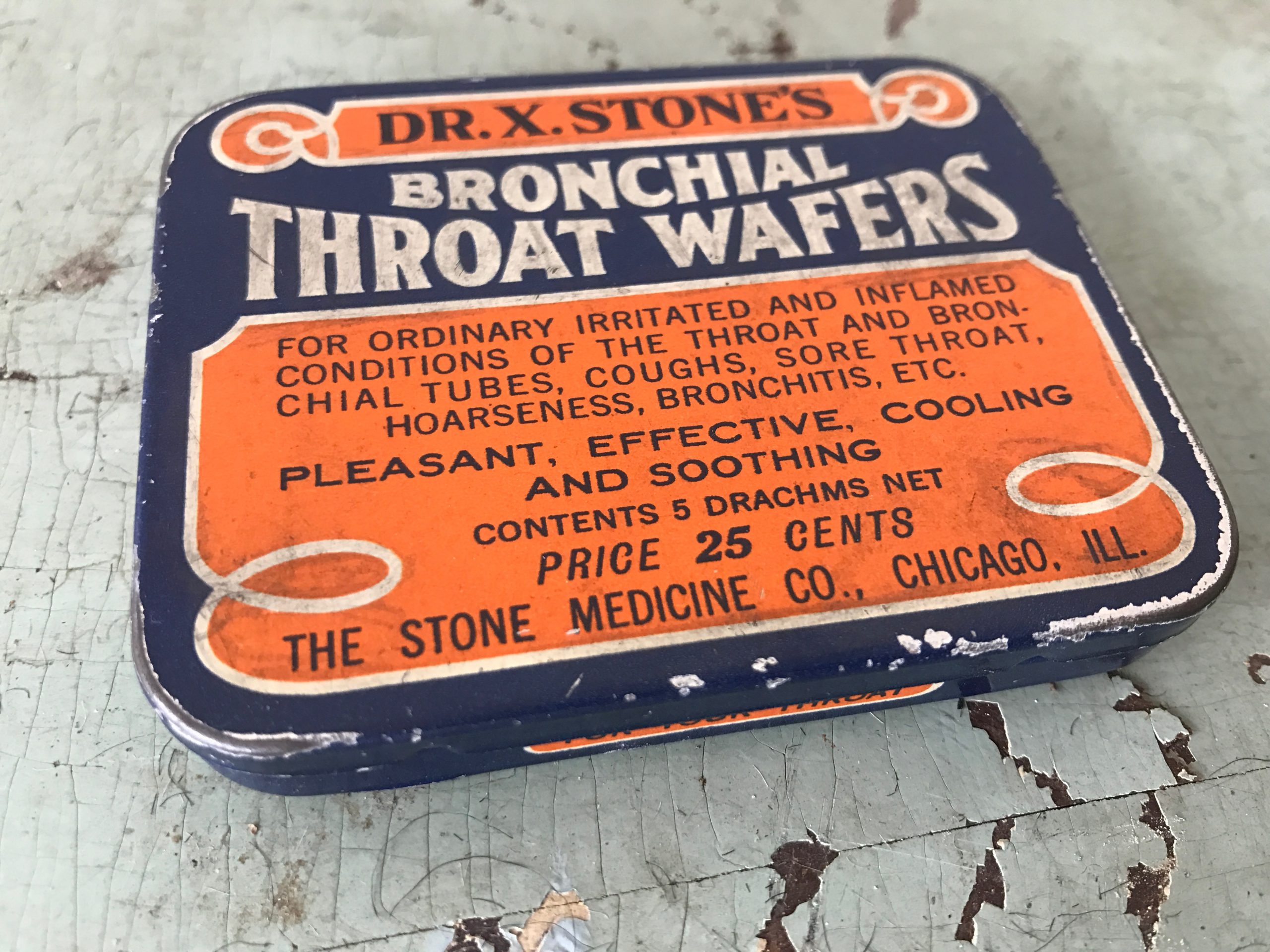 Dr. X. Stone's Bronchial Throat Wafers