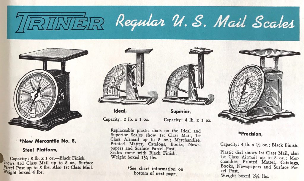 Antique IDEAL Metal Postage Scale Letters, Books Newspapers