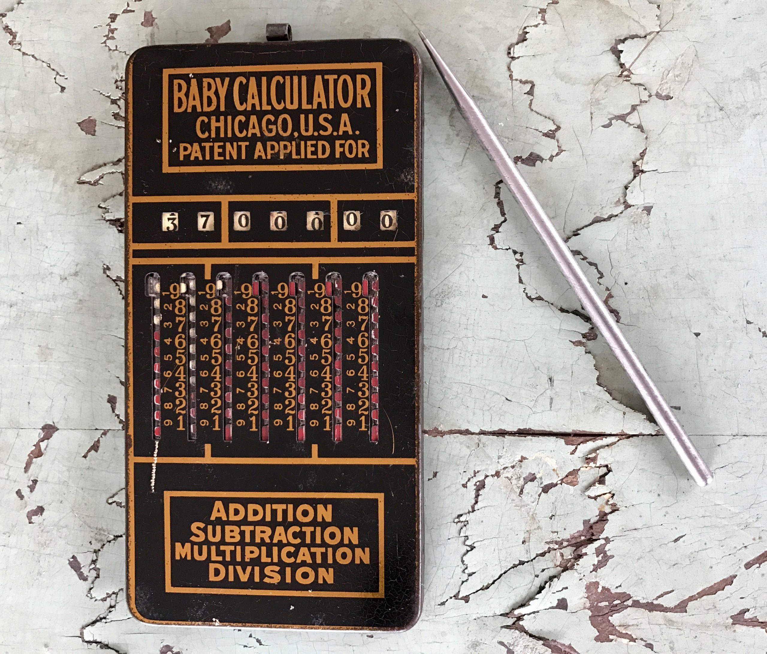 Baby Calculator Sales Co Est 1924 Made in Chicago Museum