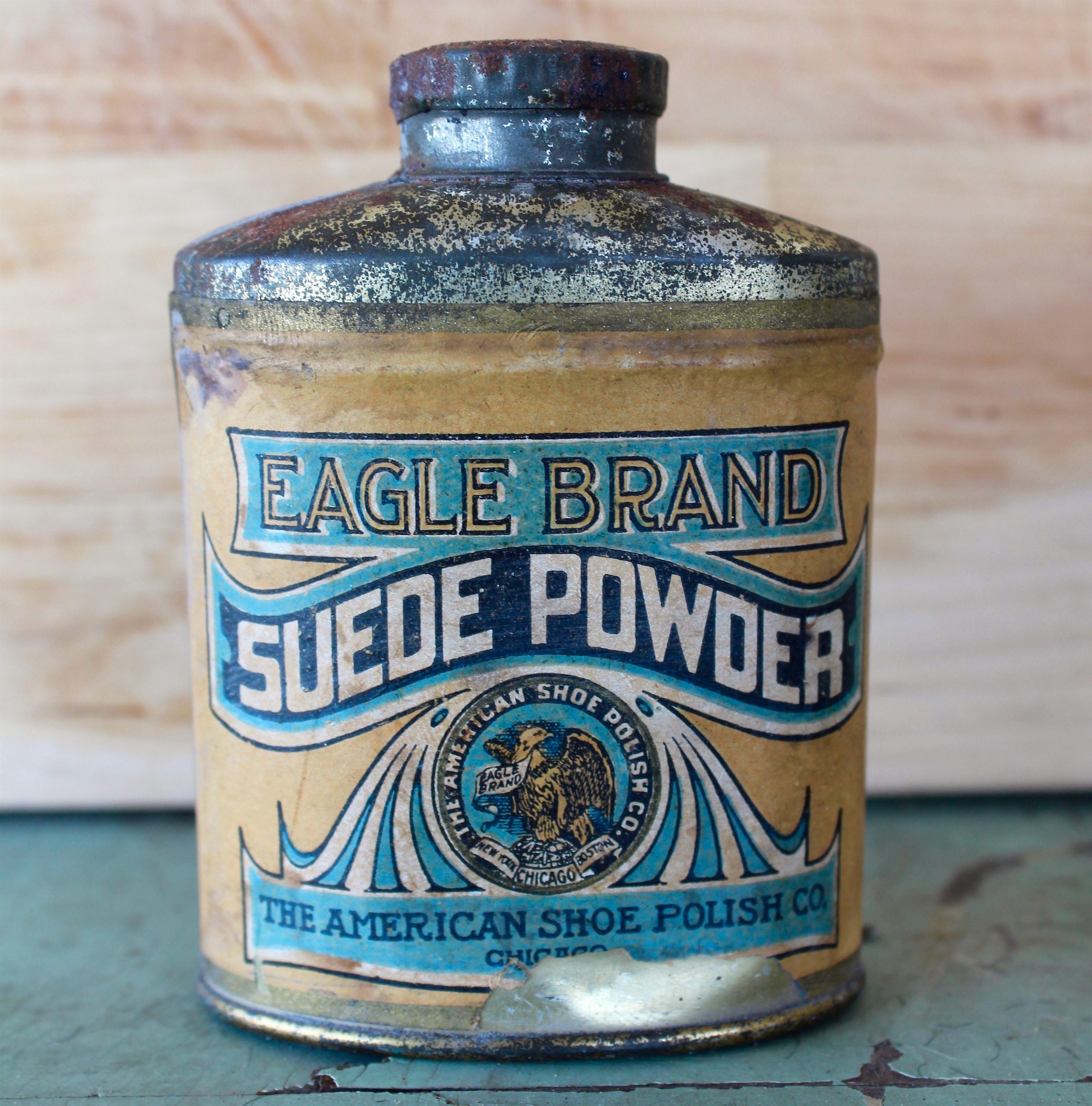 American Shoe Polish History - Eagle Brand Suede Powder