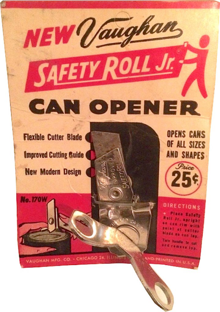 Vintage Vaughan Safety Roll Jr Can Opener 170W Brand New On Backing 