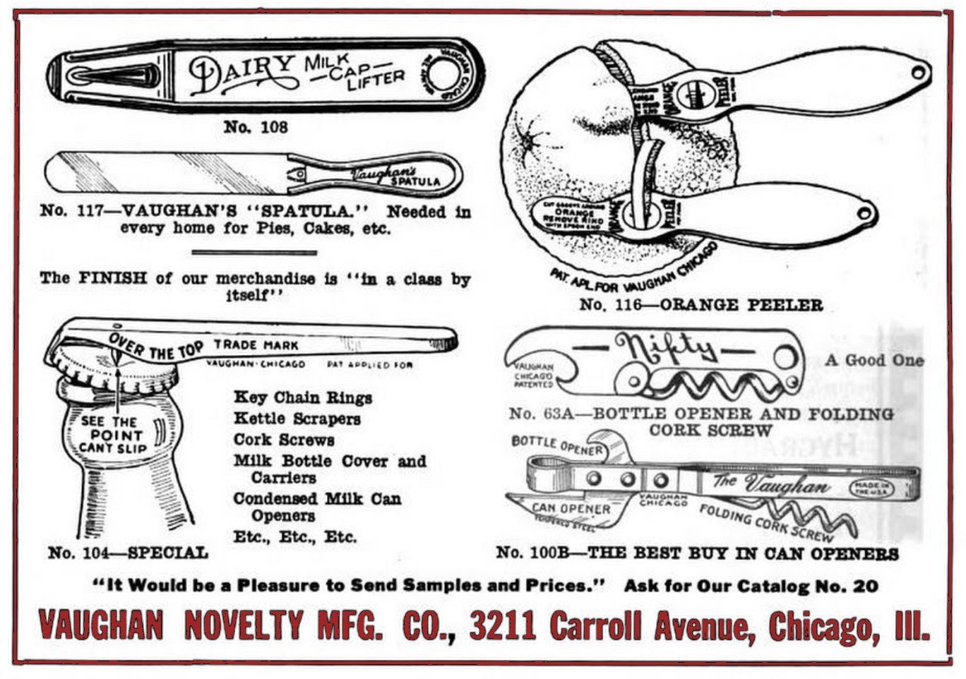 Vaughan Novelty MFG Co., est. 1910 MadeinChicago Museum