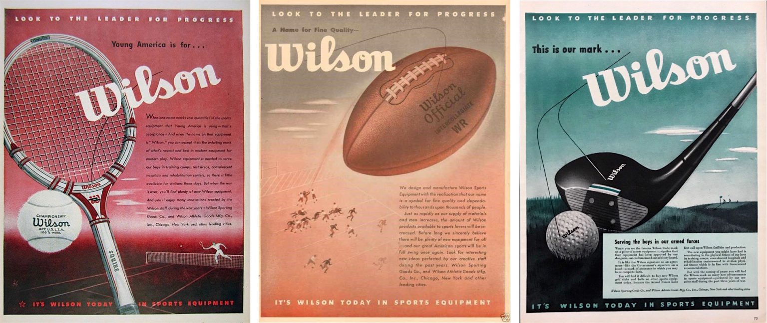 Thos. E. Wilson & Co. / Wilson Sporting Goods, est. 1913 Madein