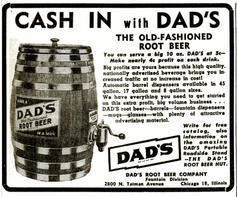 Dad's Root Beer Co., est. 1937 MadeinChicago Museum