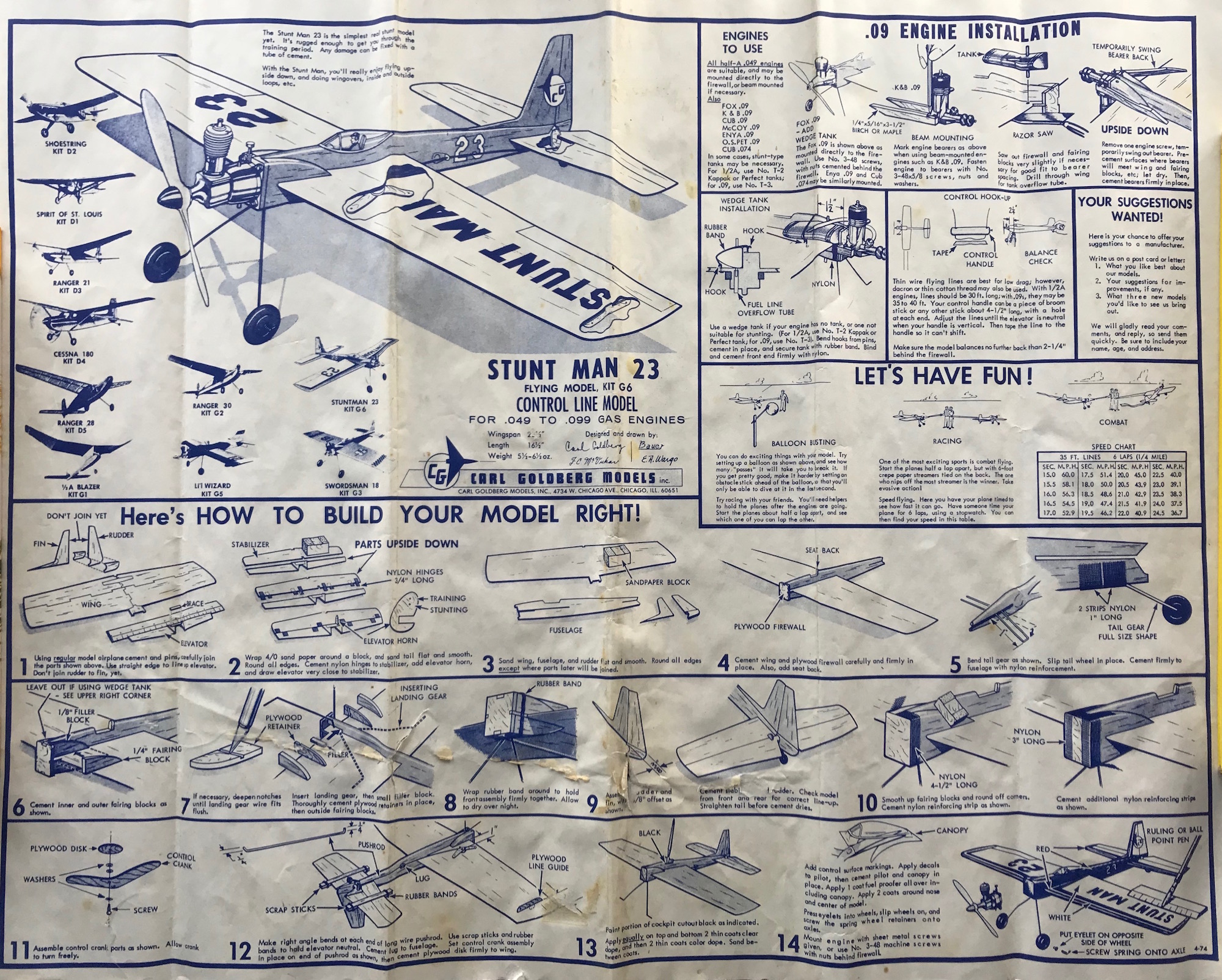 Carl shop goldberg kits