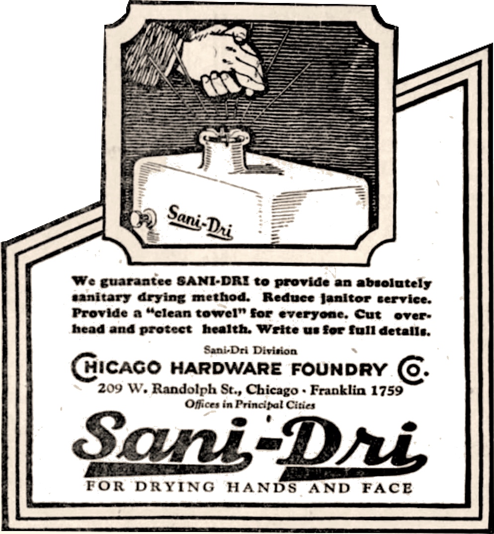 Chicago Hardware Foundry Co. & Harper Supply Co., est. 1897 Madein