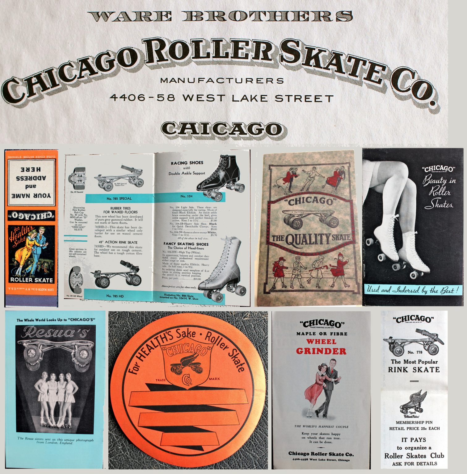 Chicago Roller Skate Co., est. 1905 MadeinChicago Museum