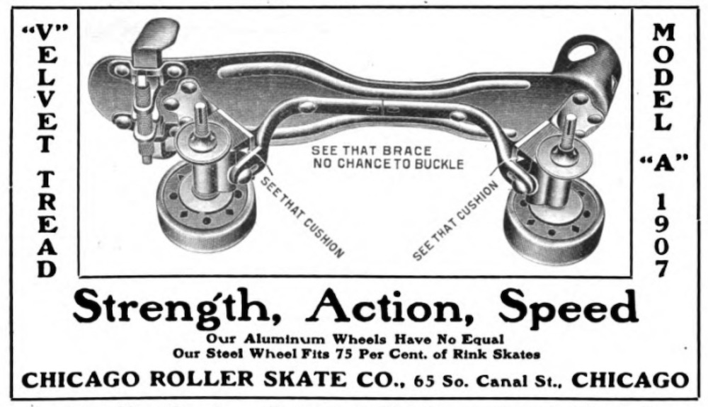 Details about   Vintage Steel Roller Skate Punta Shoes terminals Chicago Skate Co show original title 