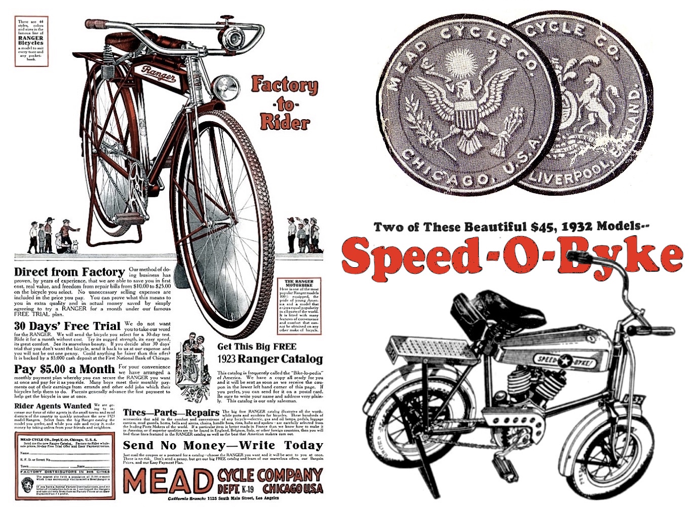 NOS original universal bicycle mini bike kick stand patented in 1935 Take A Look 