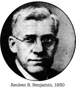 Reuben B. Benjamin 1930